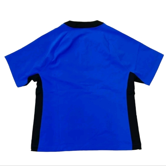 Nike Women's Stock Short Sleeve Softball Windshirt Royal Blue and Black Top , M - Picture 2 of 9